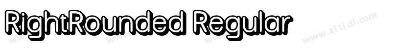 RightRounded Regular字体转换